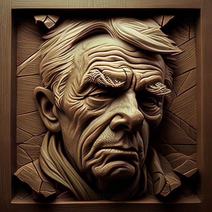 3D model James Earl American artist (STL)